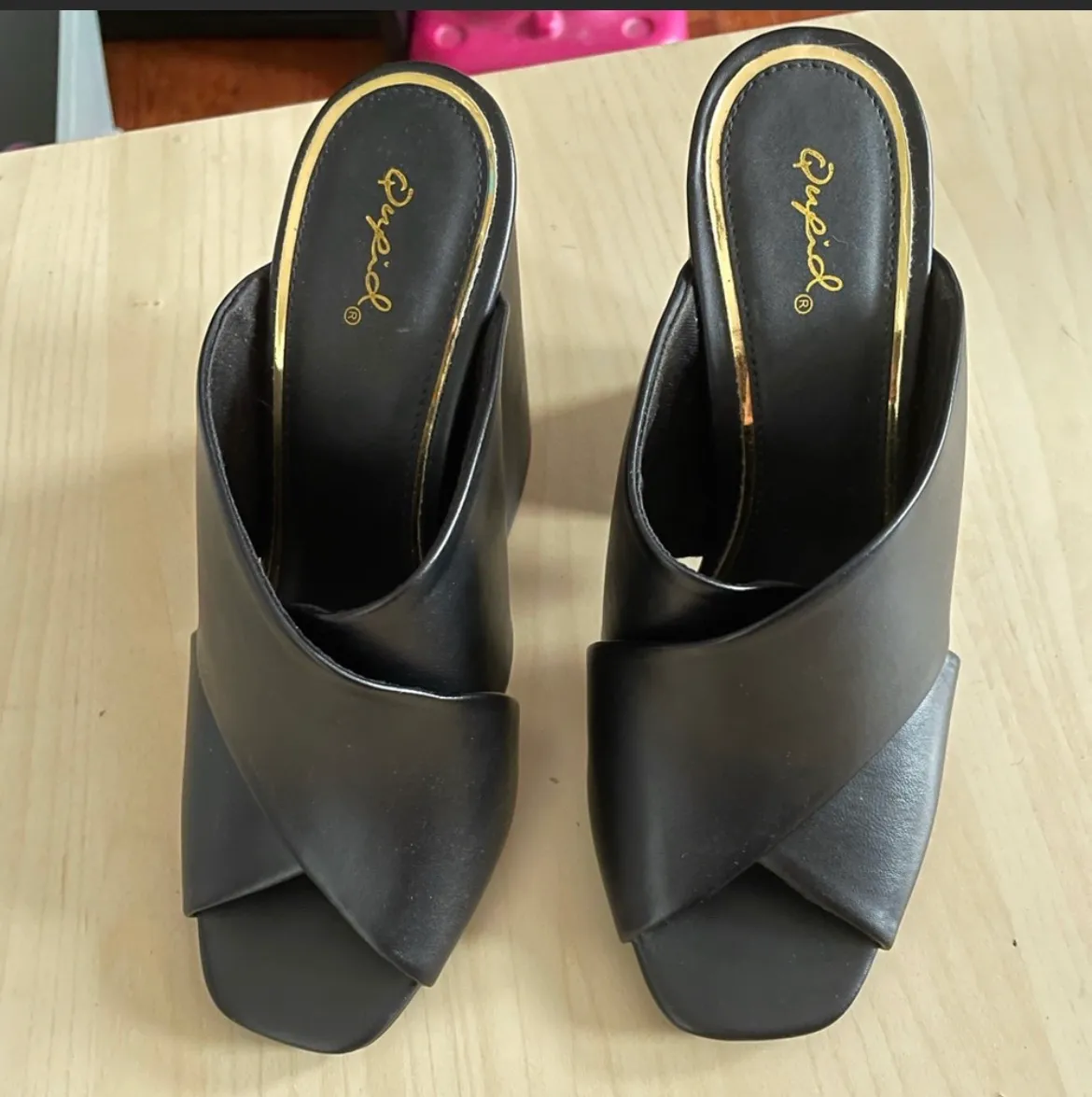 Block Heels Black Size 8 - Image 3