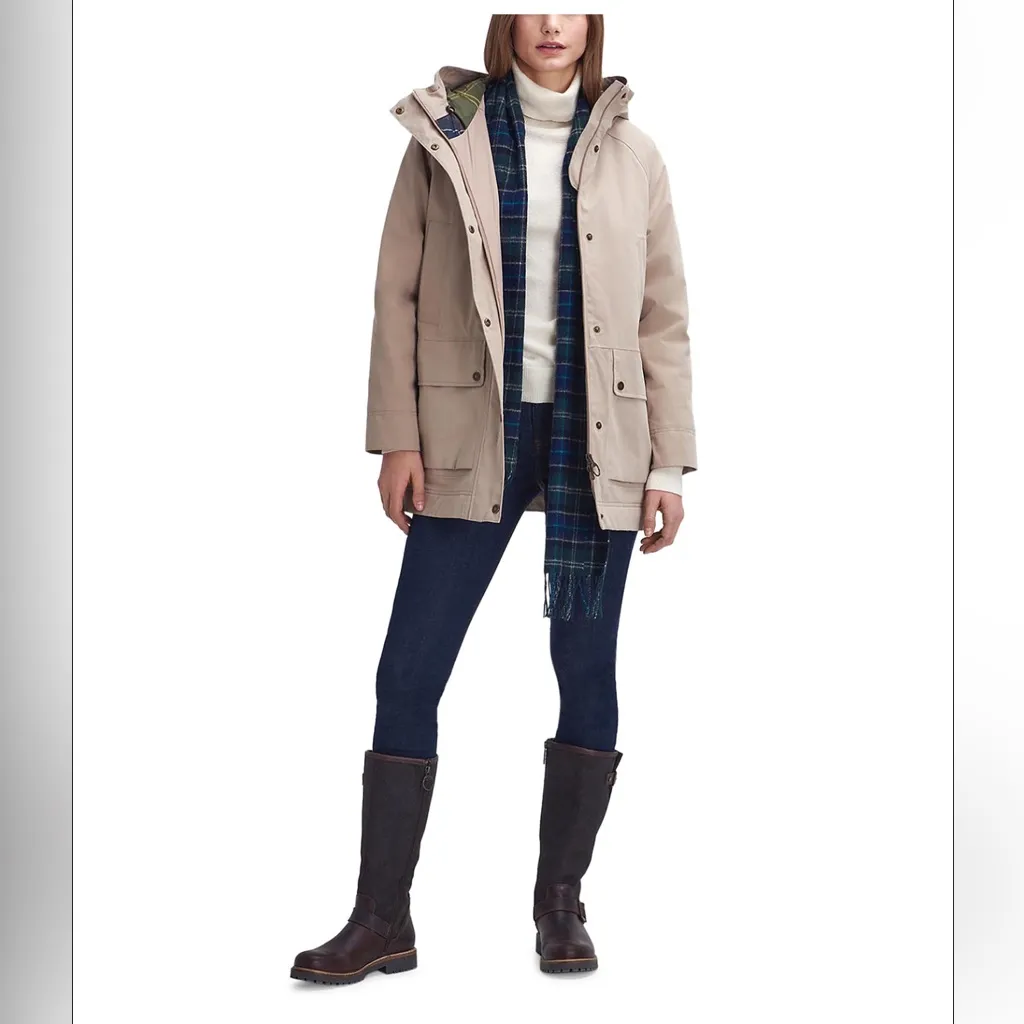 NWT Barbour Beadnell Winter Waterproof Jacket Sz 8 - Image 2