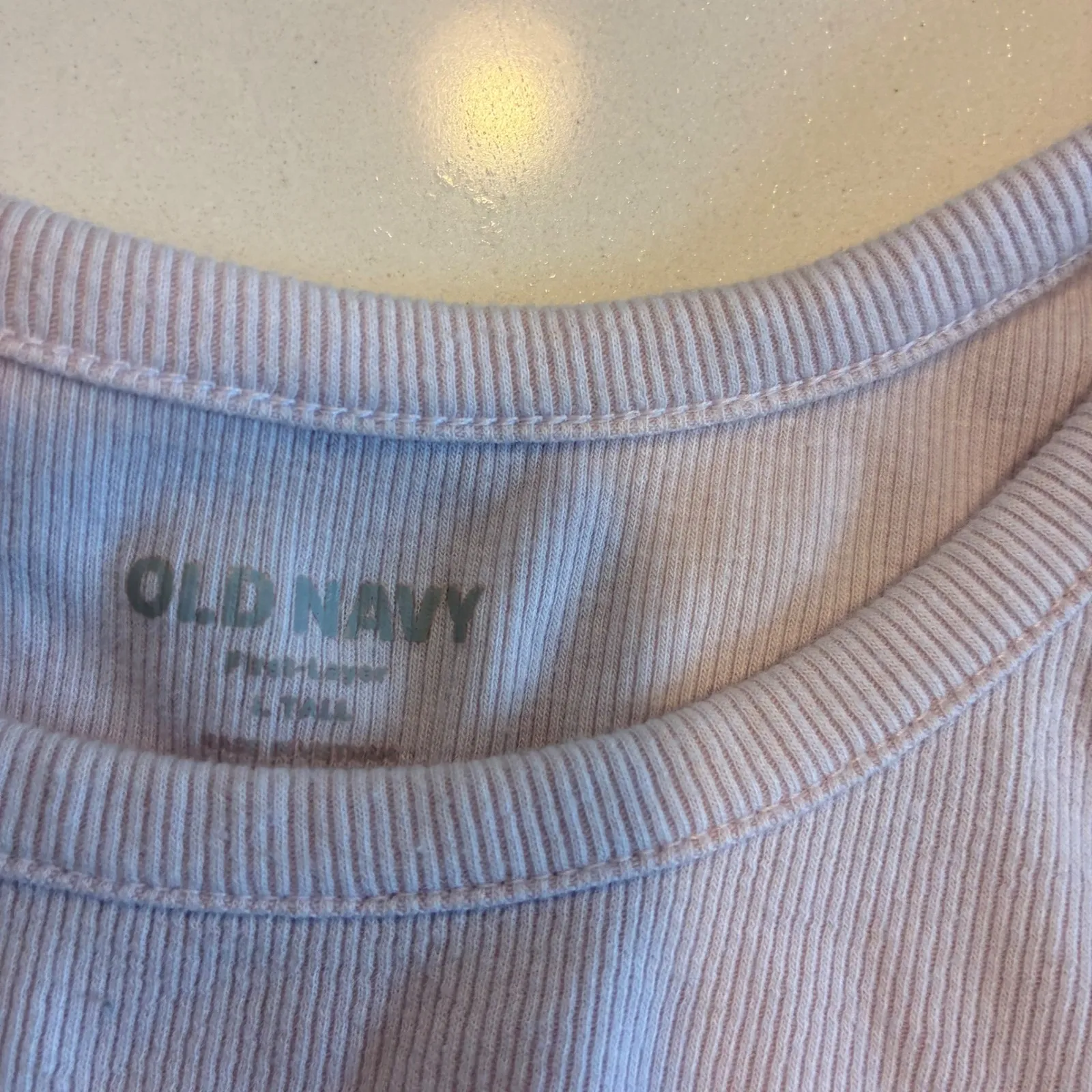 Old Navy Ribbed Tank Top Lavender Purple Spaghetti Strap Casual large tall - Image 2