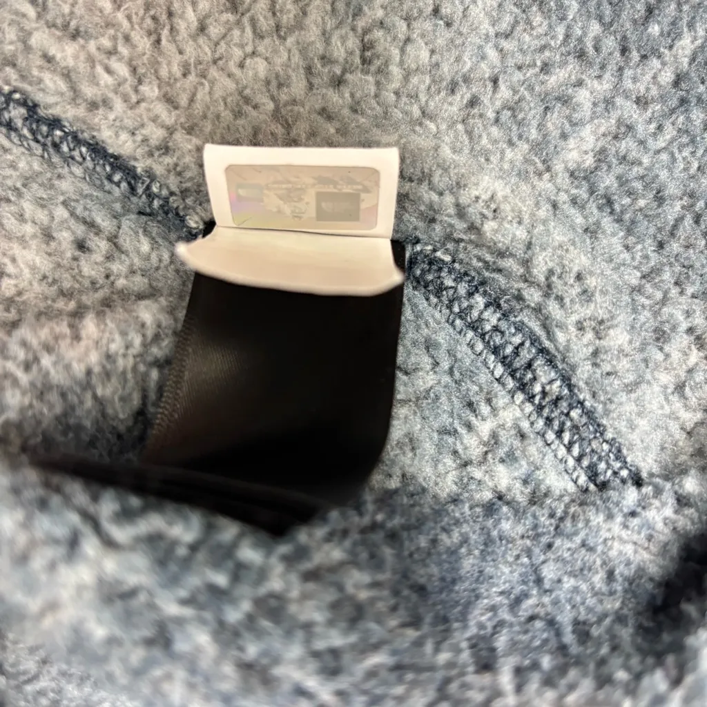 The North Face‎ Women's Plaid Fleece Pullover Cowl Blue and gray Hoodie Size S - Image 13