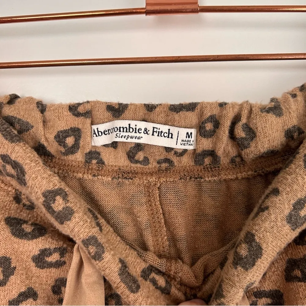 Abercrombie & Fitch  Leopard cheetah soft sleepwear pajama shorts - Image 3