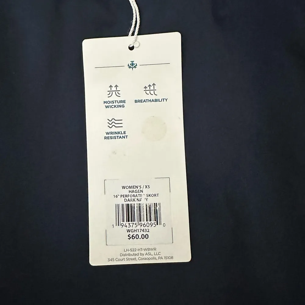 NWT Lady Hagen Perforated 16” Golf Skort XS Dark Navy $60 MSRP - Image 8
