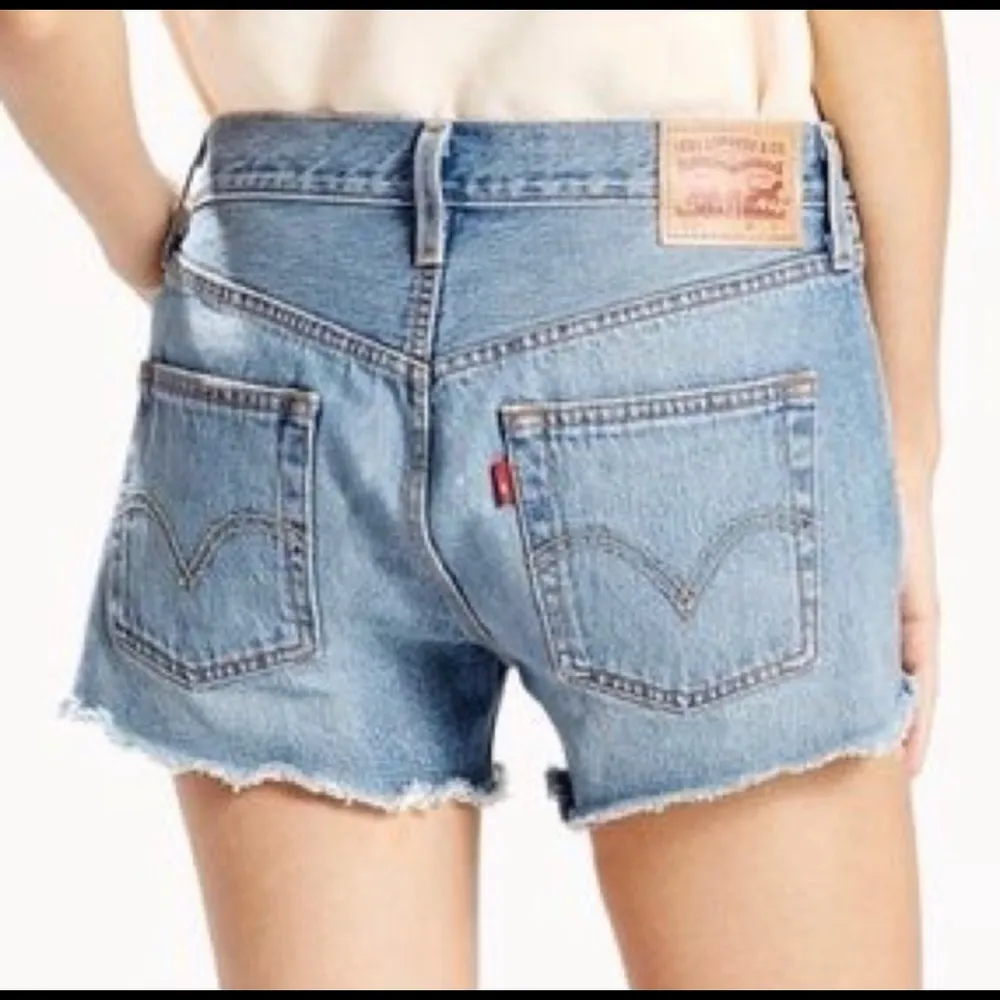 Levi’s 501 Glow Patchwork Shorts 24 Distressed - Image 3
