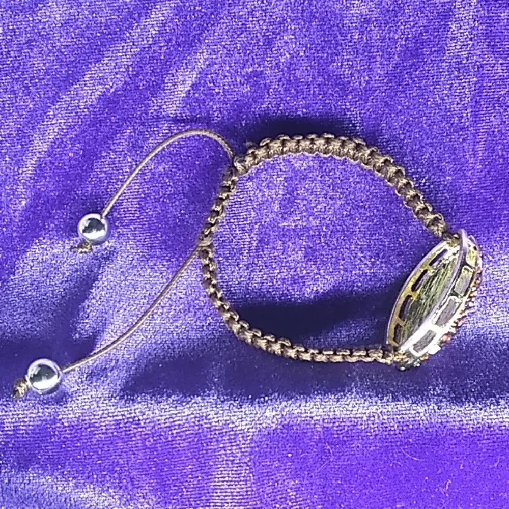 Ladies' NWT Bejeweled Adj. Football Bracelet - Image 7