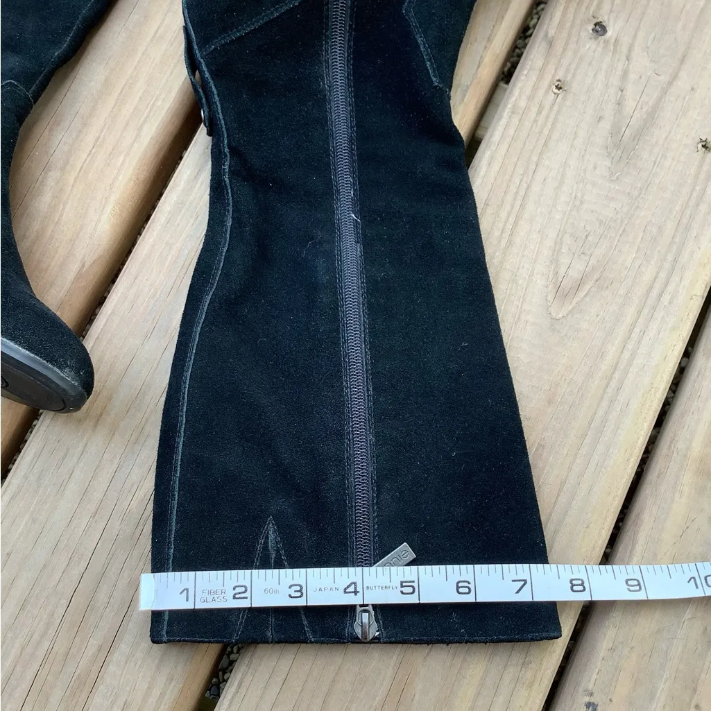 Women’s genuine suede leather boots 🖤🖤 Black Size 8 - Image 7