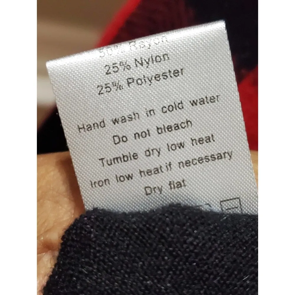 Ninexis Women's Black Rayon Scoop Neck Long Sleeve Knee Length Dress Size 2X - Image 10