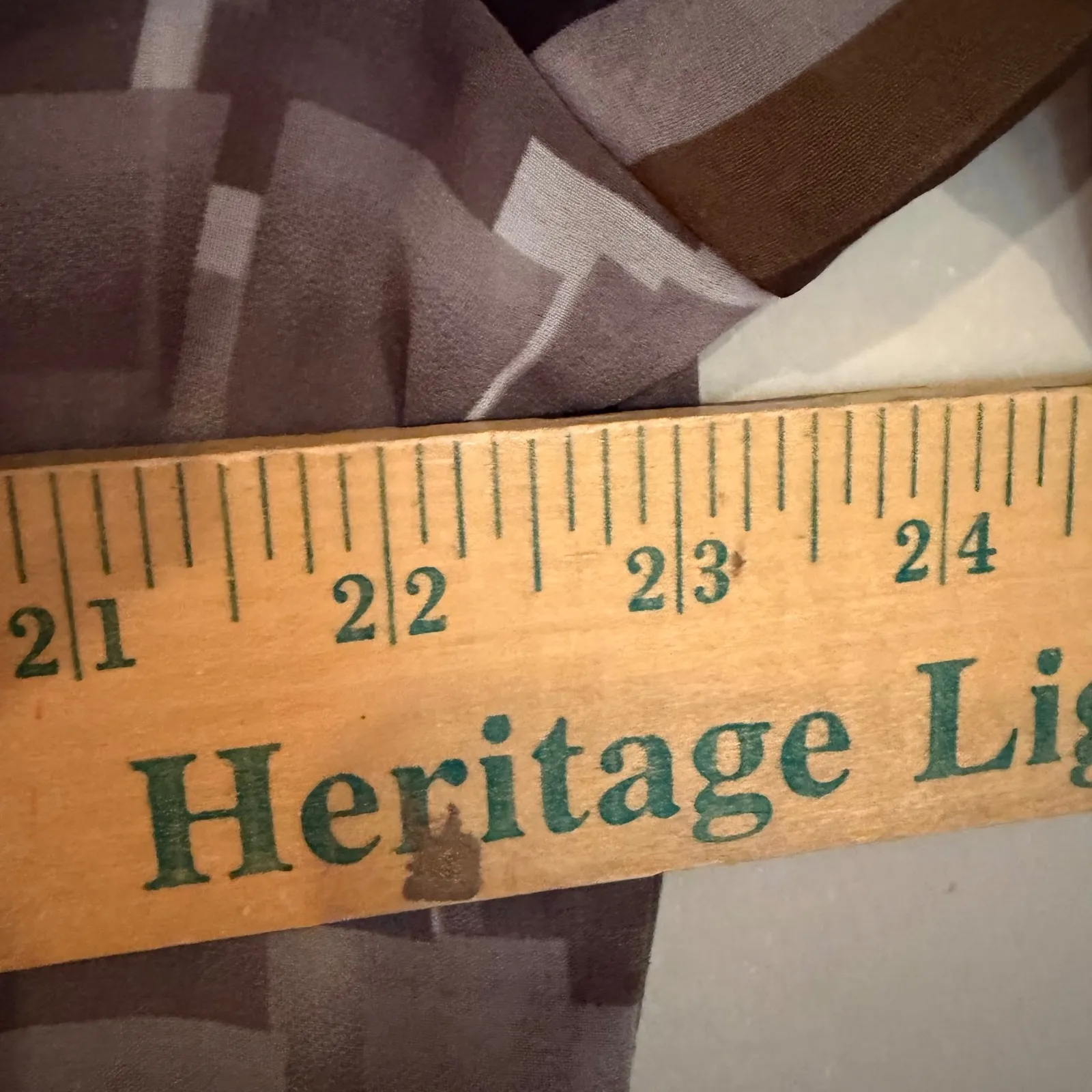 Joseph Ribkoff Geometric Print Sheer Blouse Women's 14 Brown Career Classic - Image 6