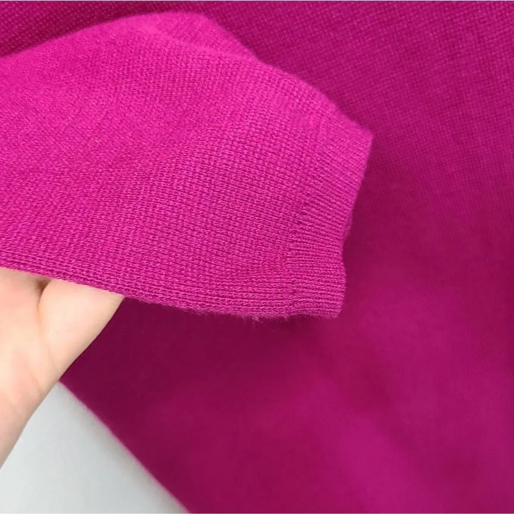 Led Women's Plum 3/4 Sleeve Sweater Size Large Pink - Image 3