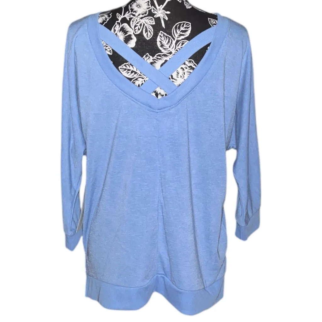 🎄Size M: The Sweatshirt Project Criss Cross Sweatshirt - Image 5