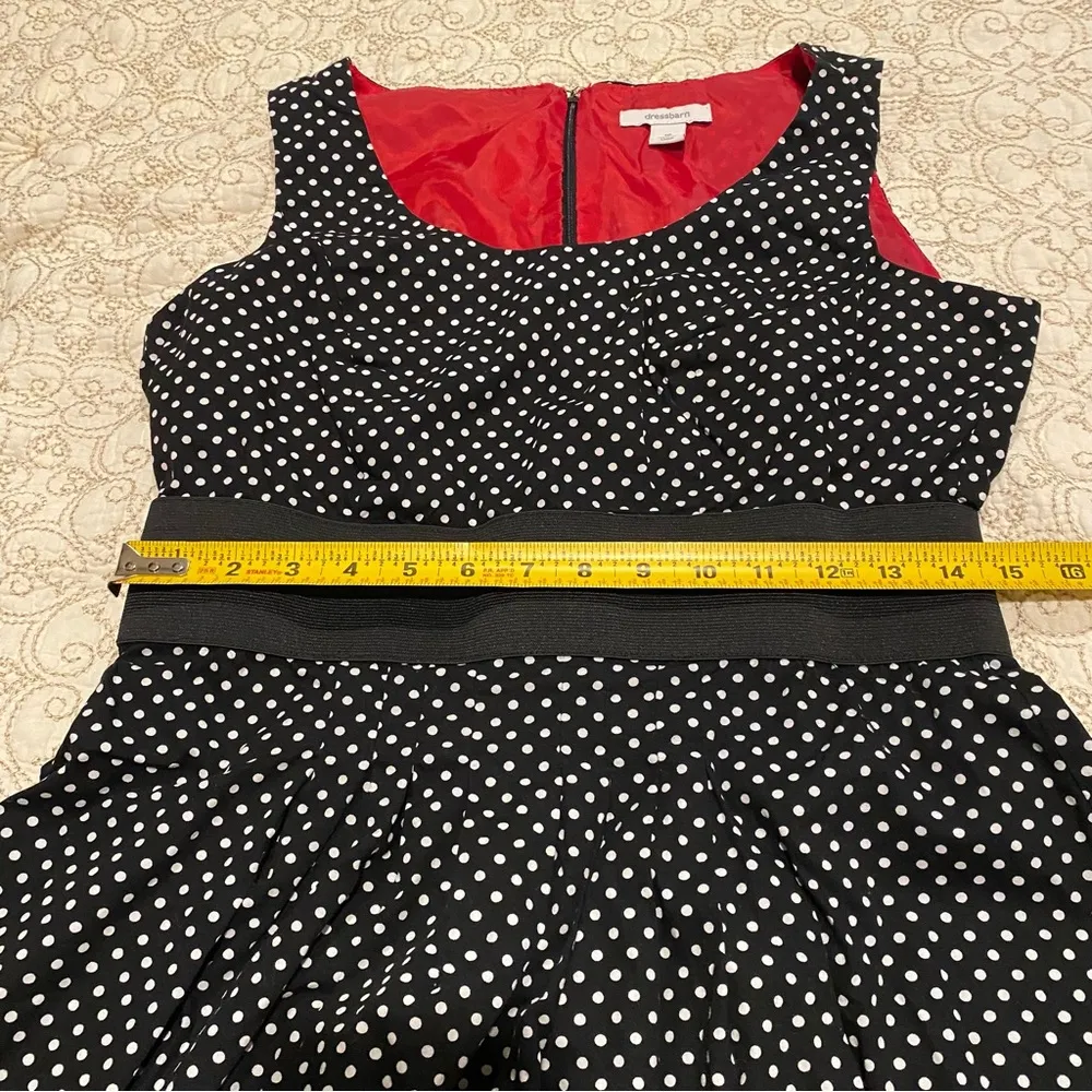 Dressbarn Women’s Black and White Polka Dot A - Image 8