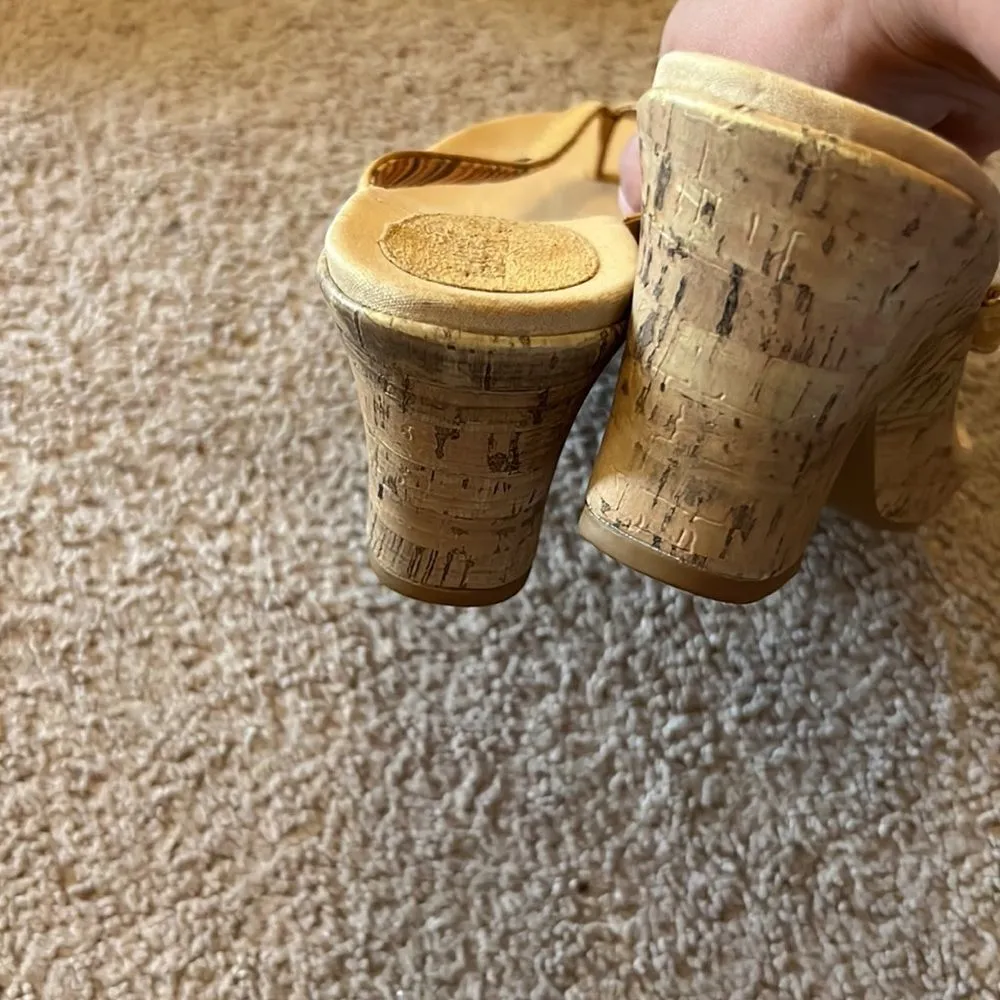 Timberland New  cork heeled sandals 10 - Image 6