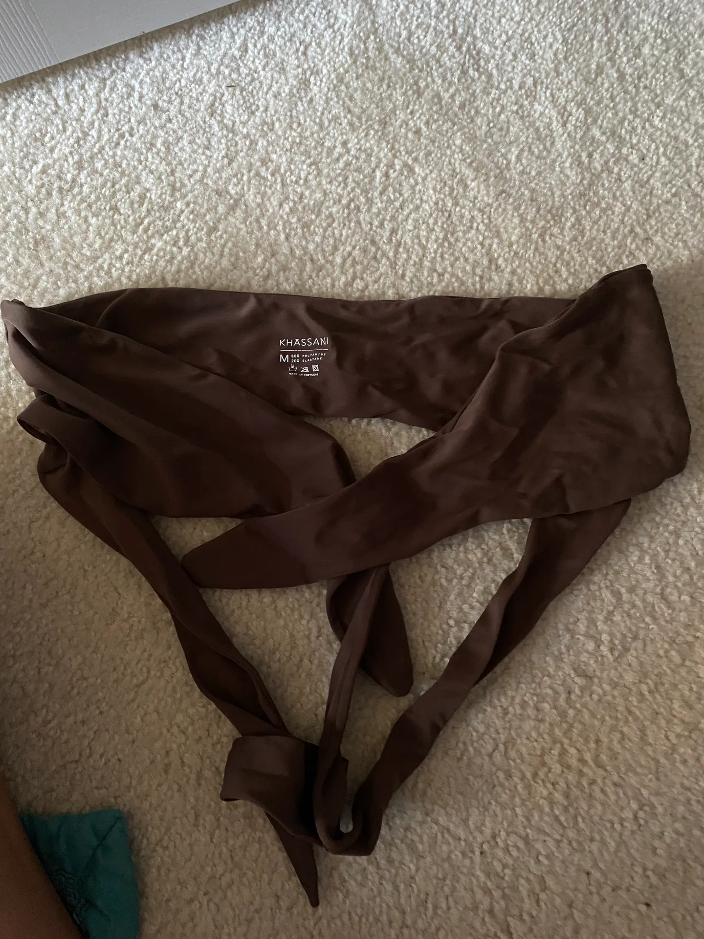 Khassani Swimwear Top Brown Size M - Image 3