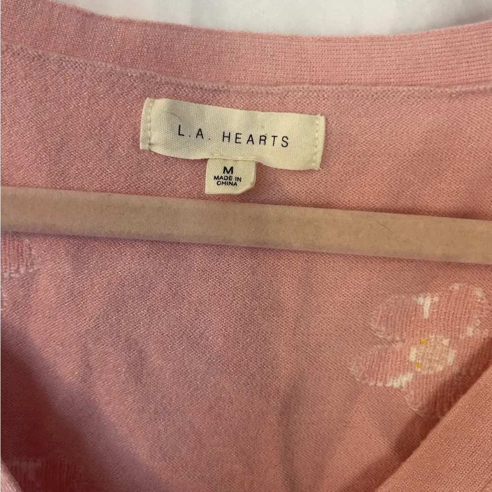 L.A. Hearts by PacSun Pink Floral Button-Up Top Size Medium - Image 3