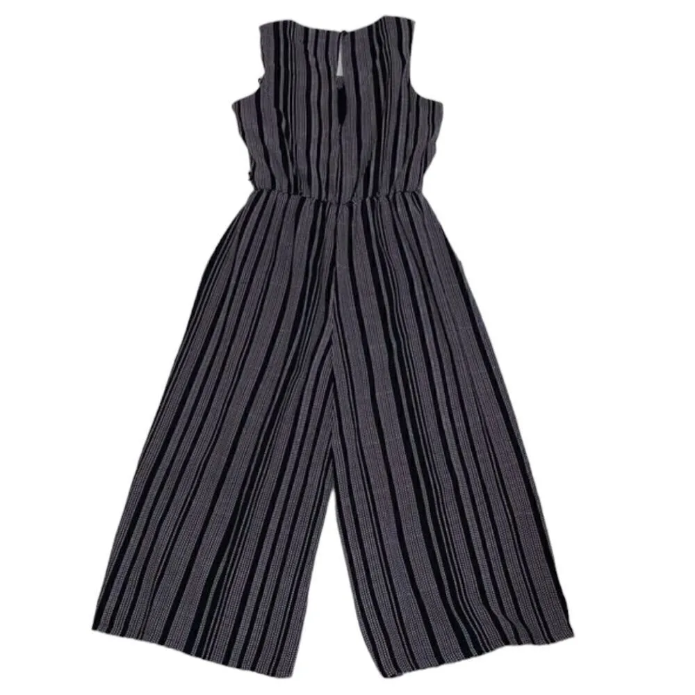 AUW Black and White Stripe Jumpsuit(Size Small) - Image 3