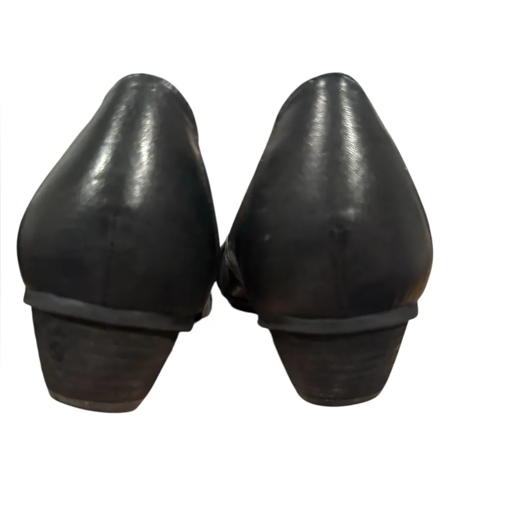 ABEO Nellie MaryJane Black leather comfort heels round toe rubber sole shoes 8 - Image 5