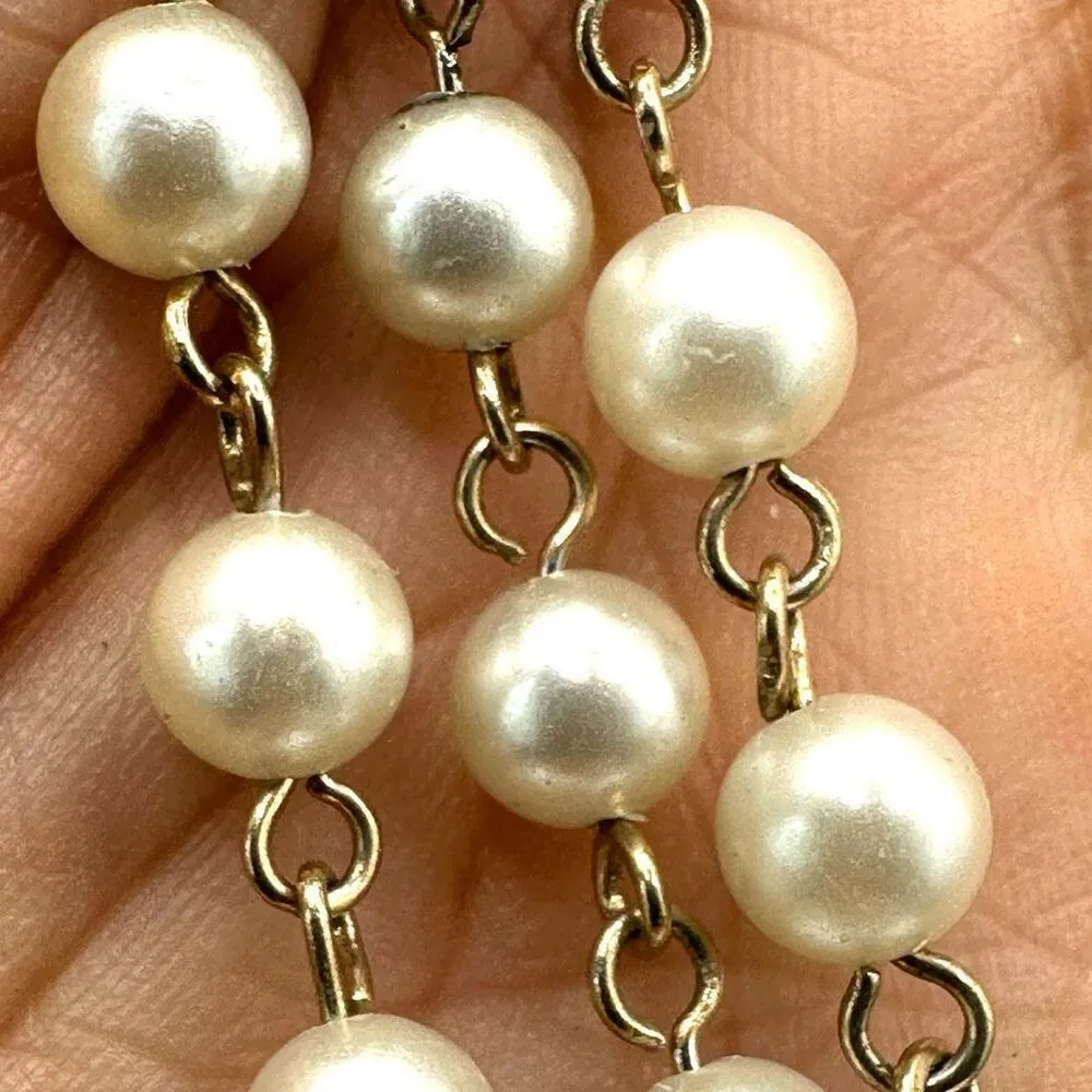 Coro vintage faux pearl choker necklace - Image 6