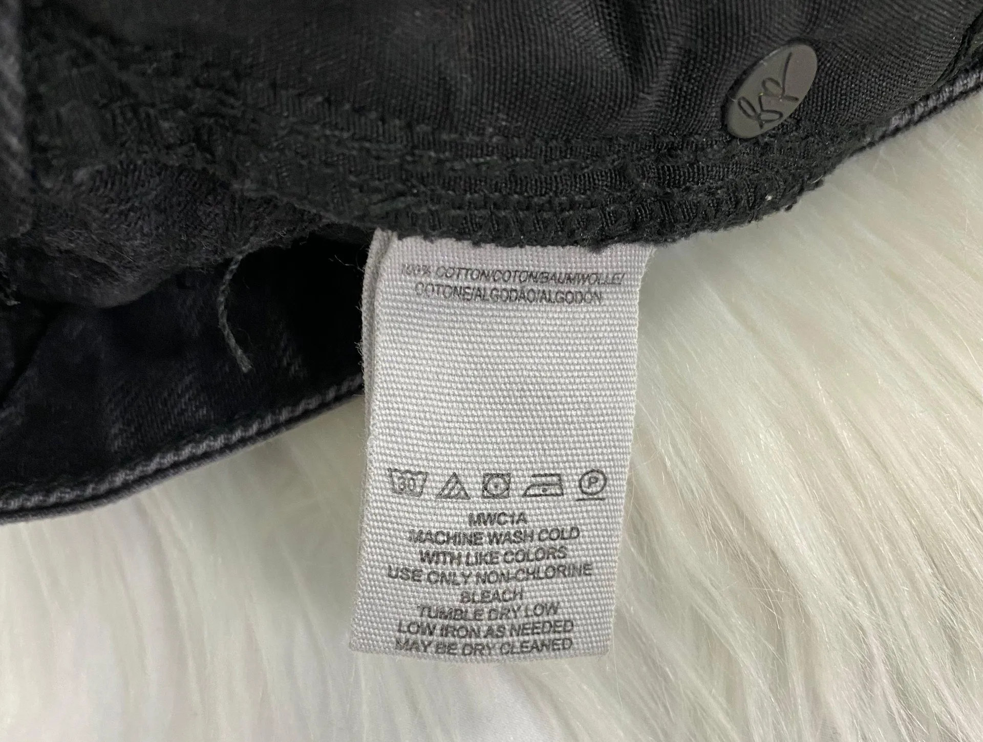 Distressed Button Fly Denim Mini Skirt - Image 3