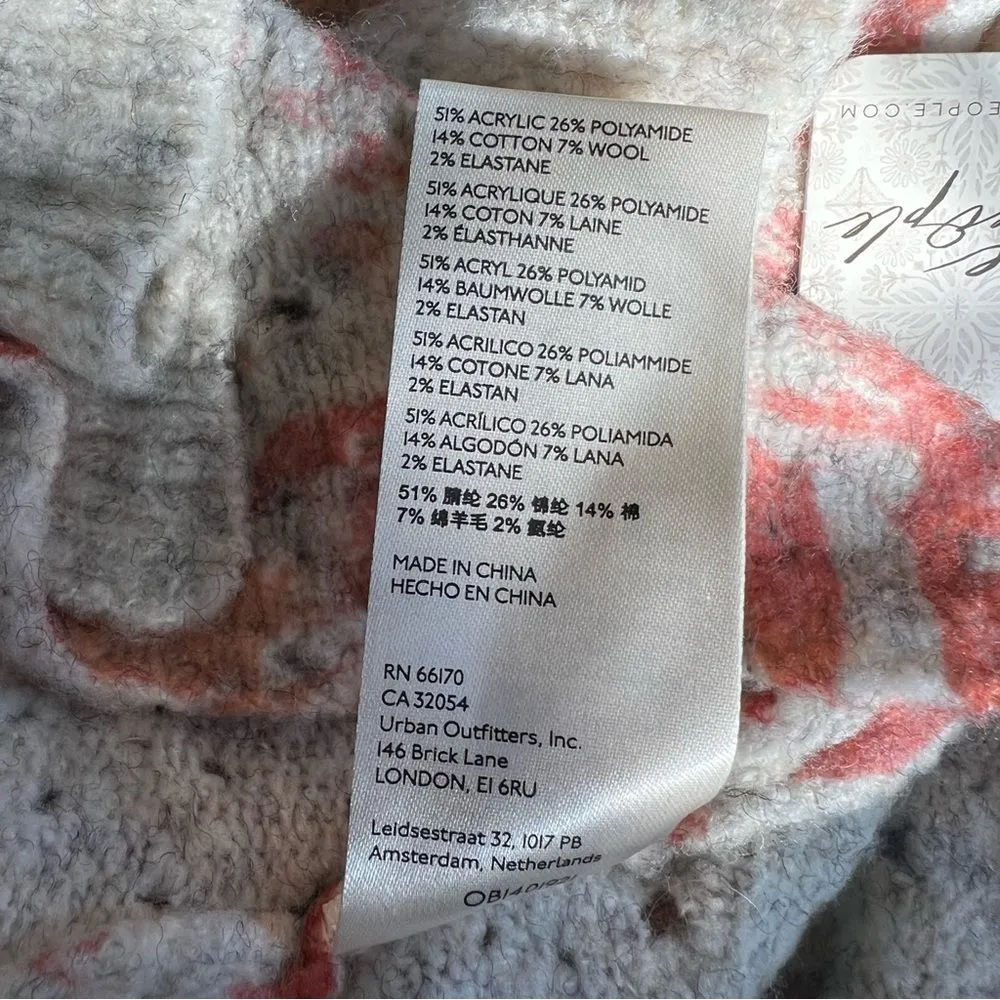 Free People Love Fool Ruffle Pullover Sweater NWT XS Floral, Bell Sleeve, Romant - Image 11