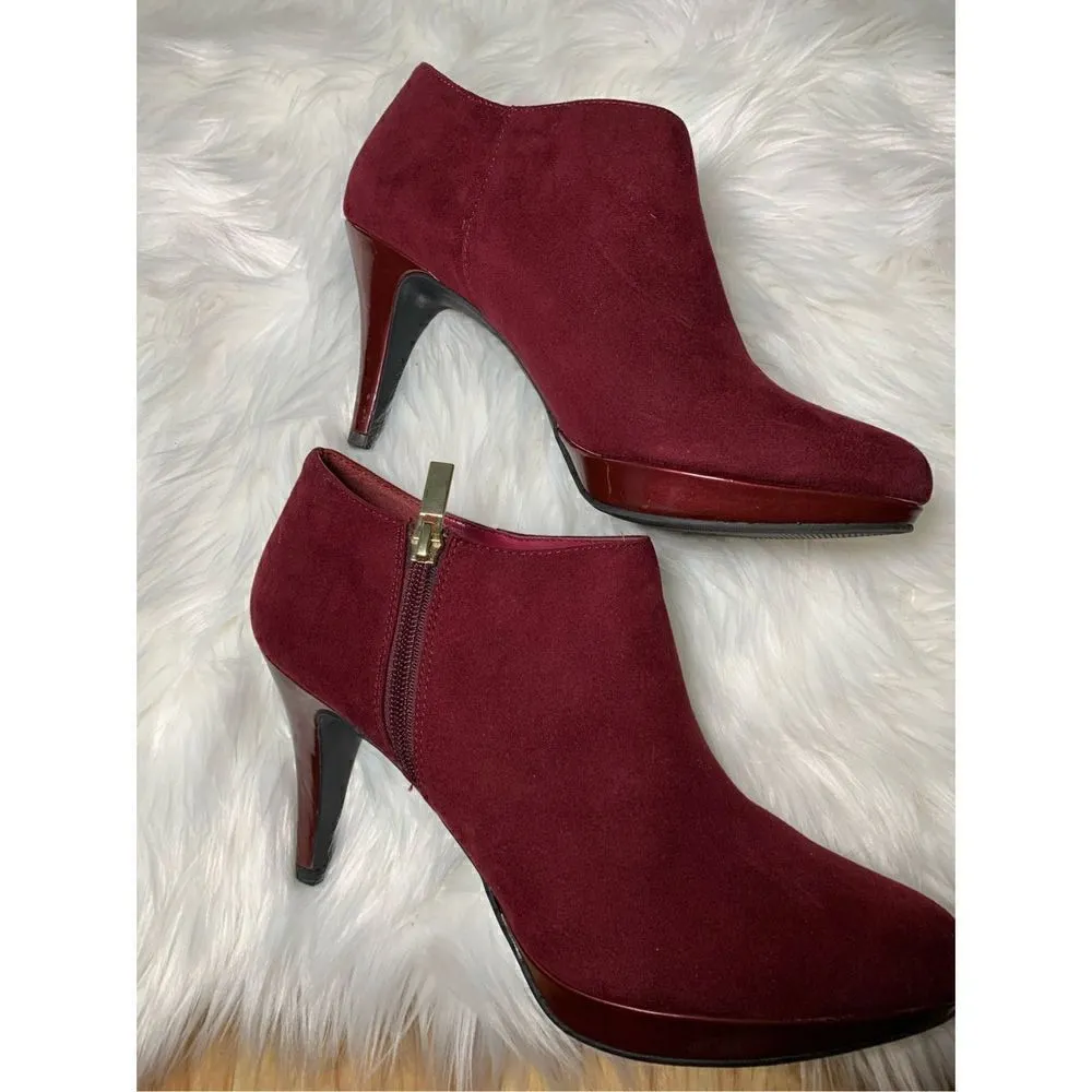 Liz Clairborne wine red color heels size 9.5 - Image 4