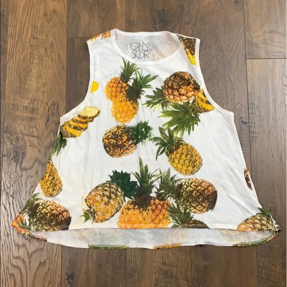 Chaser Pineapple Print Sleeveless Top - Image 2