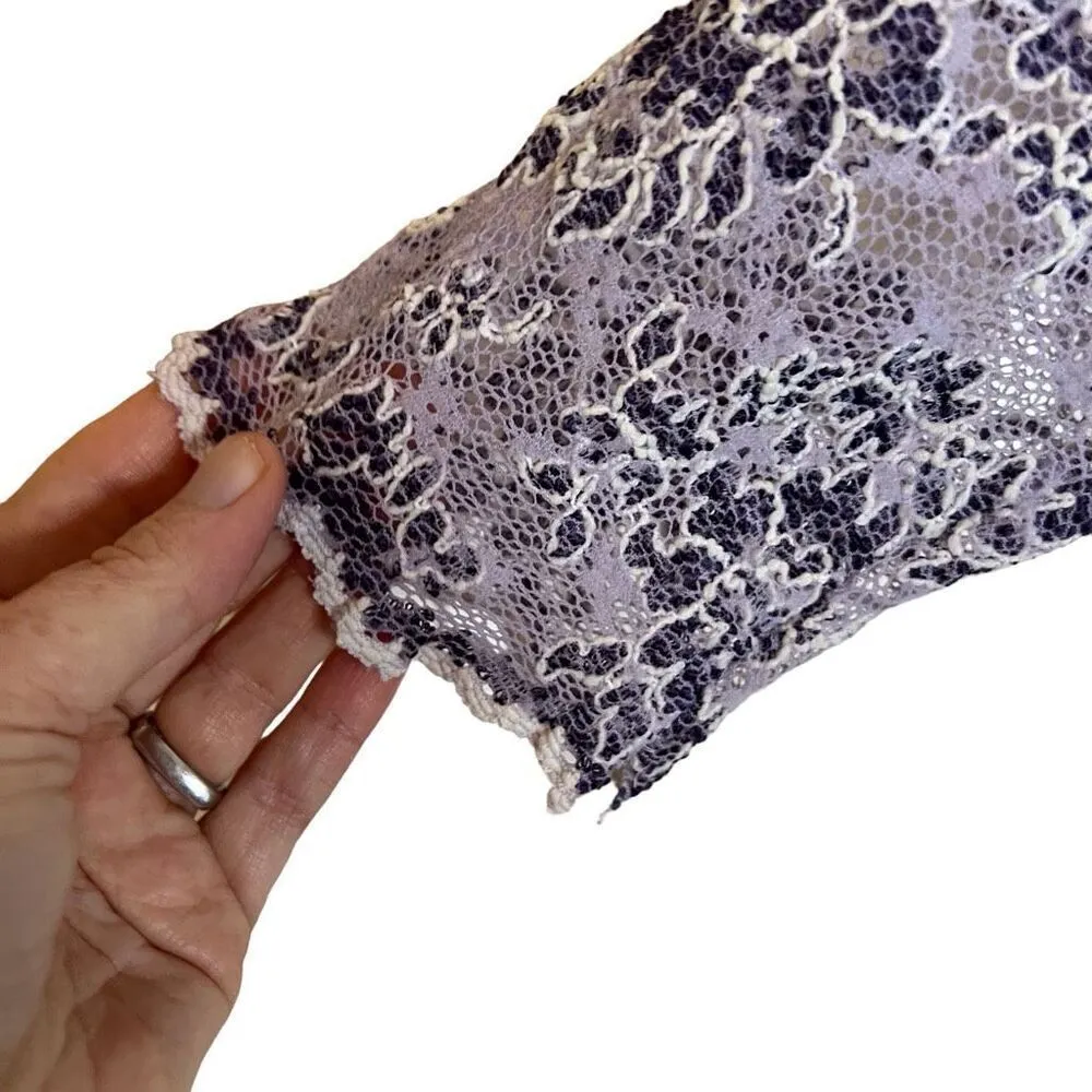 Vintage 90s Hugo Buscati‎ Womens Lace Stretch Mini Dress Mob Wife USA Made - Image 3