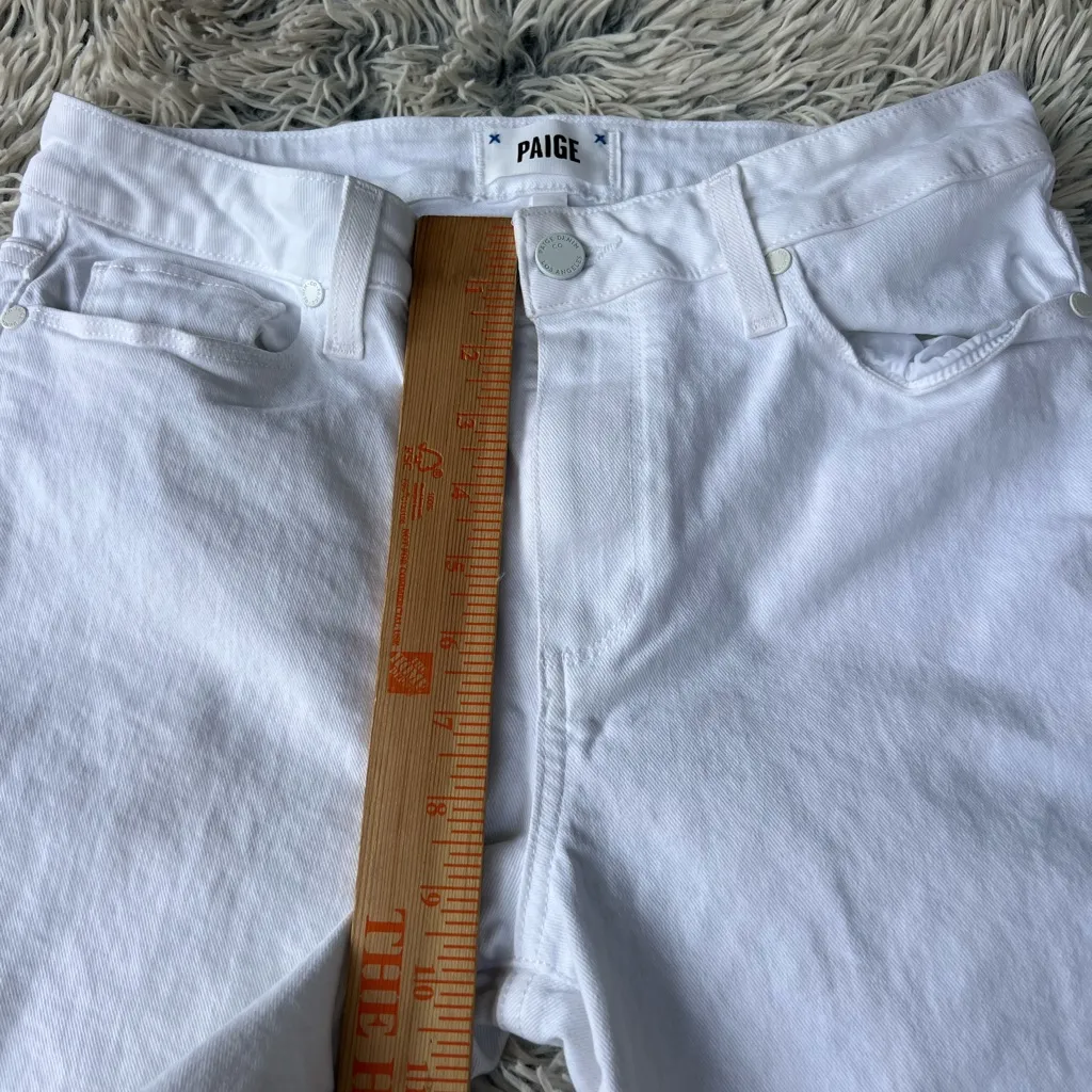 PAIGE Hoxton Size 29 Ultra Skinny White Exposed Jeans  Pants - Image 6