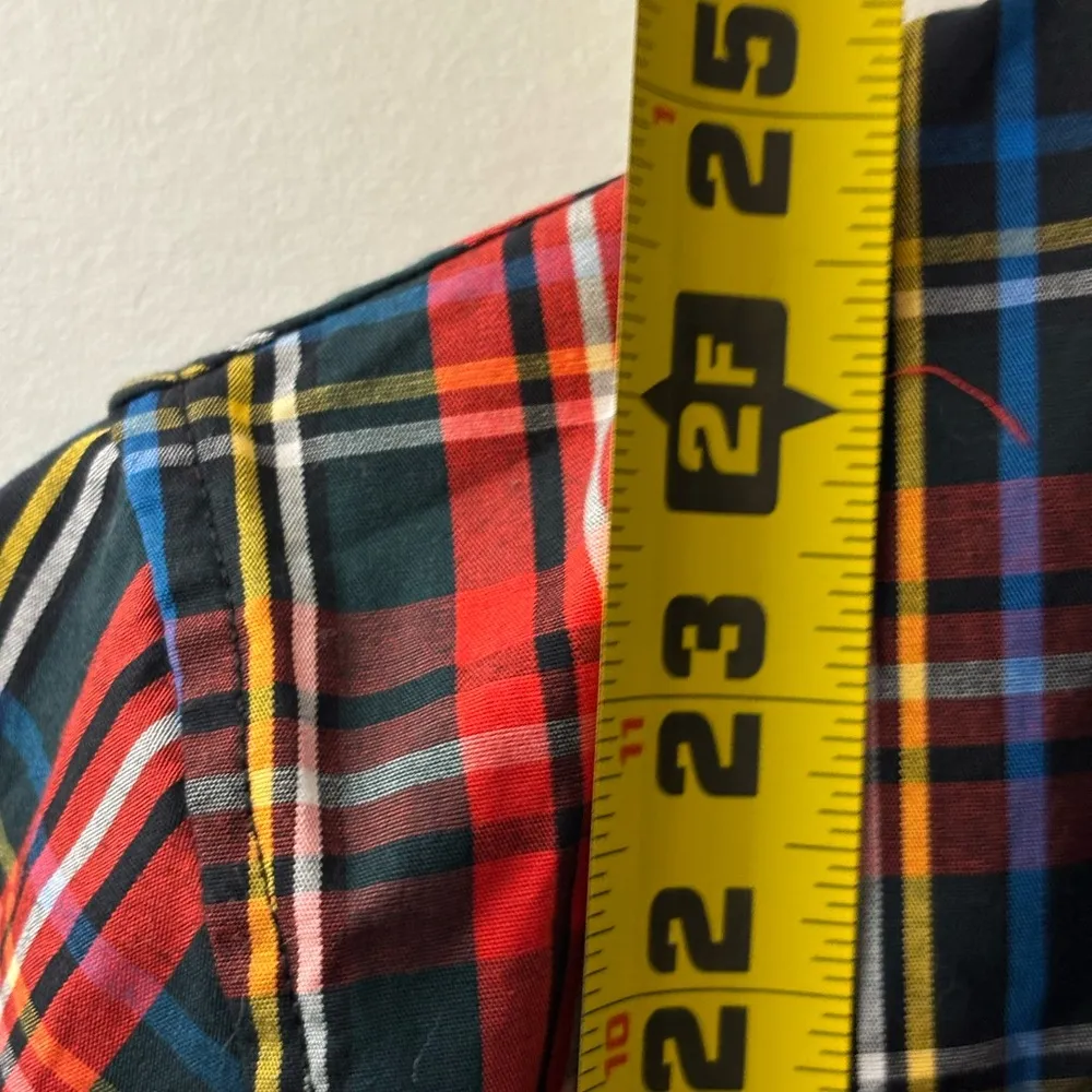 J. Crew Slim-fit stretch cotton poplin shirt in Stewart tartan size 4. Preppy - Image 9