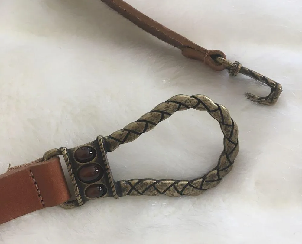 Chico’s Brown Italian Leather Belt M/L - Image 4