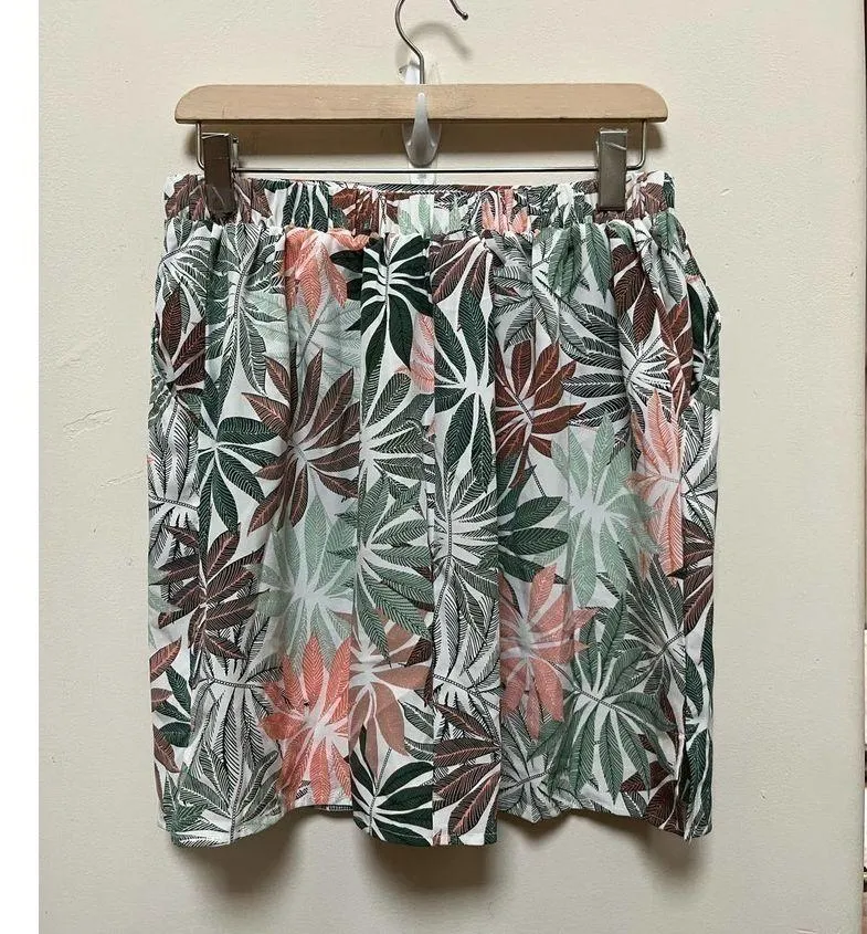 Anthony Richards Multicolor Tropical Floral Print Skort Size 0MP Green - Image 10
