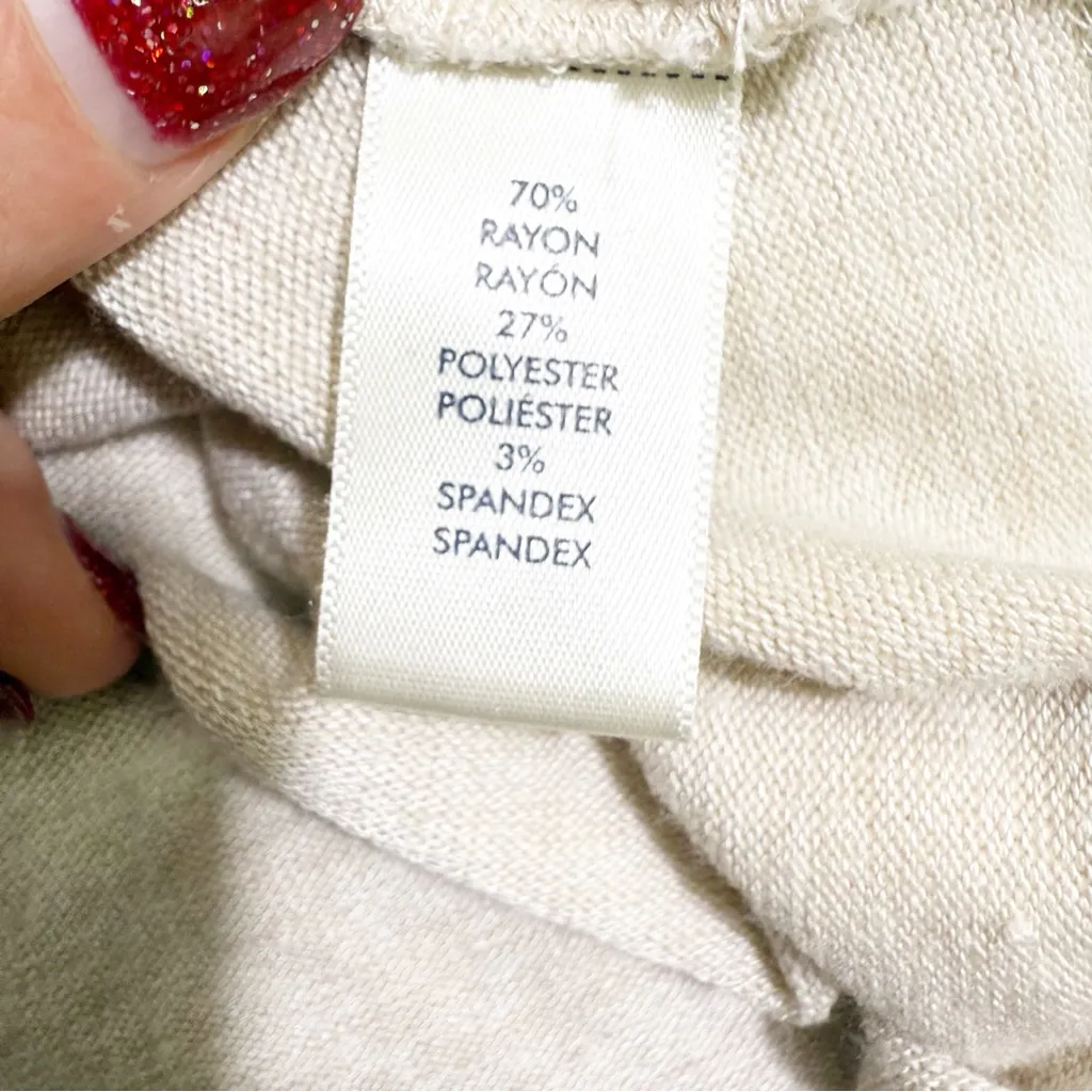 BKE Snakeskin Print Split Neck Oversized Pullover Tunic Sweater size M - Image 7