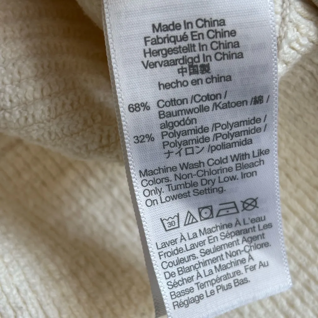 Madewell Women's Cream Crew Neck Long Sleeves Pullover Sweater Size XS - Image 7