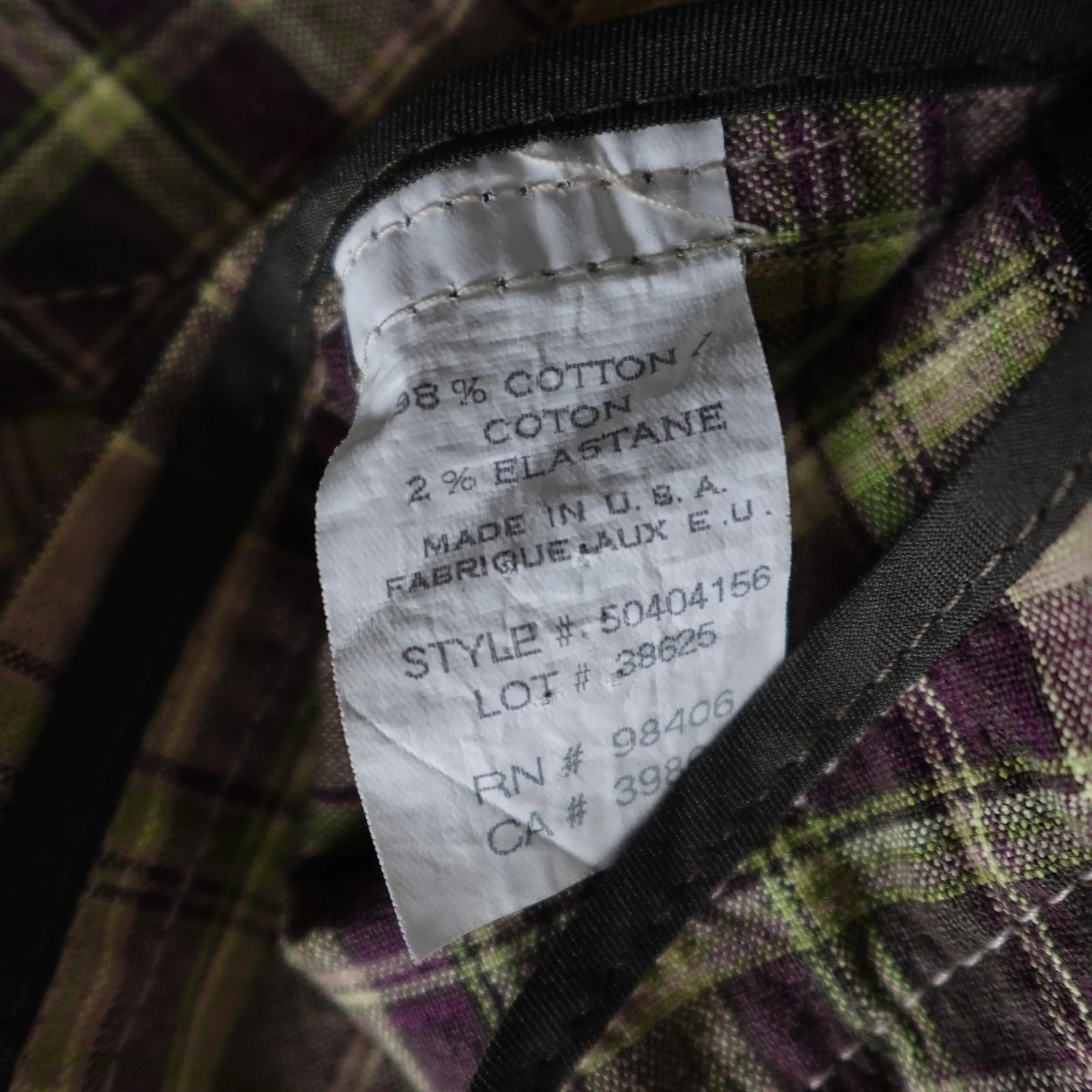 Vintage Theory Plaid Cotton Triple Button Blazer Clueless 90s Y2K Made in USA - Image 12