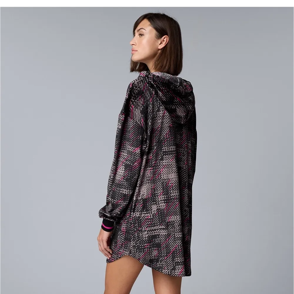 Vera Wang Hooded Animal Print Nightshirt - Image 2