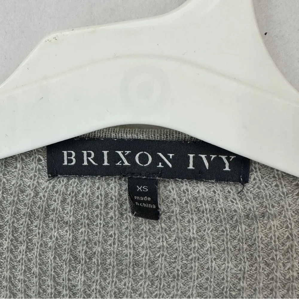 Brixon Ivy  Knit Cardigan Cotton Size XS Grey - Image 3
