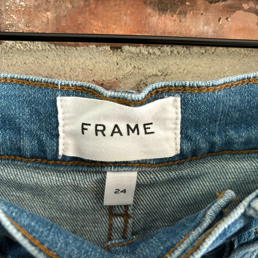 FRAME Le Brigette Jean Shorts, 24 - Image 4