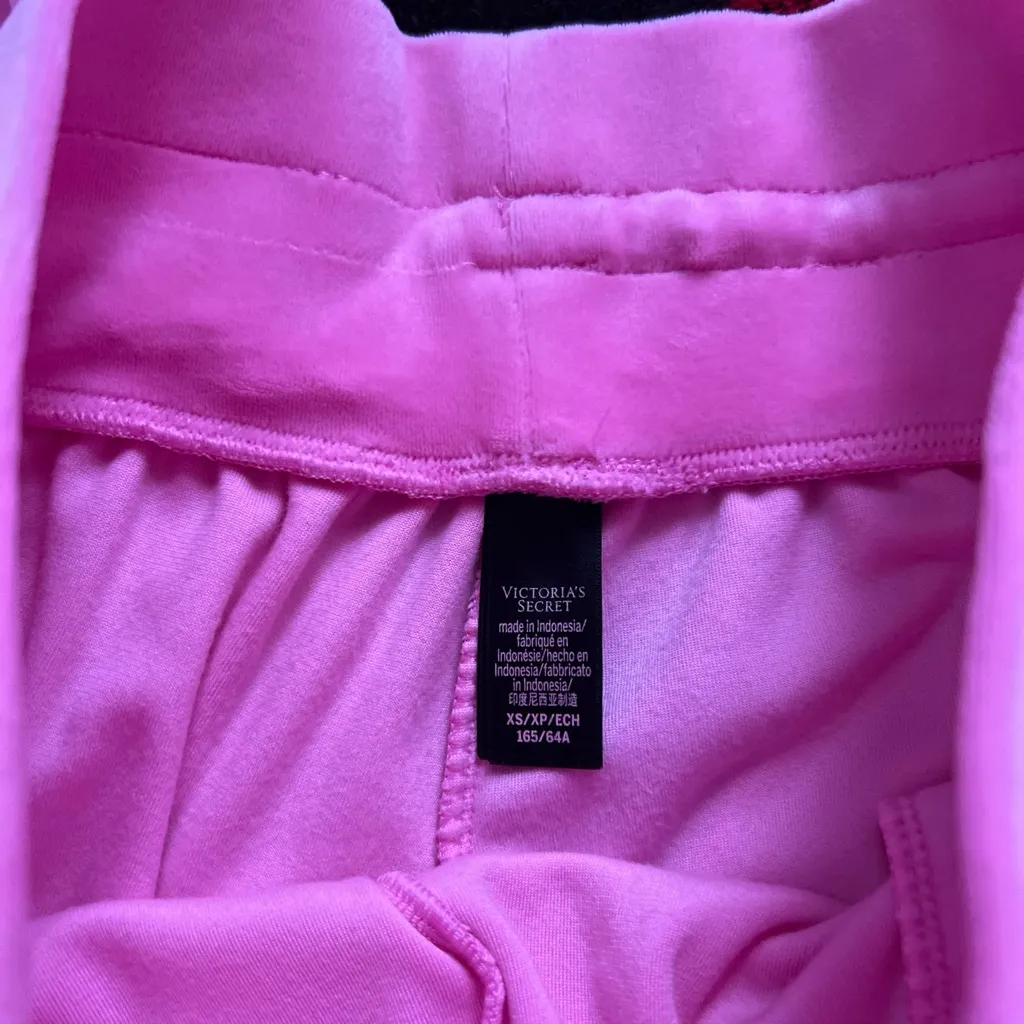 Victoria’s Secret pink velour jogger pants XS - Image 2