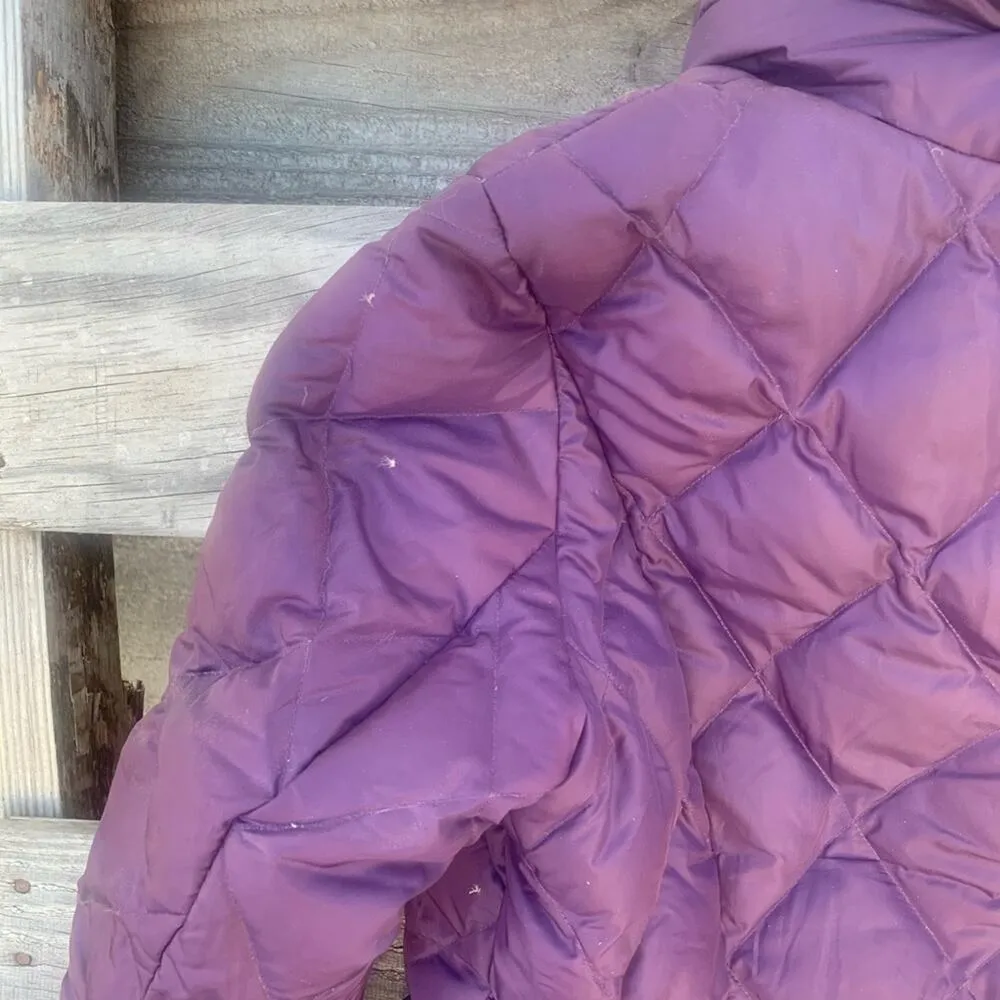 Eddie Bauer down feather filled purple puffer jacket MEDIUM - Image 6
