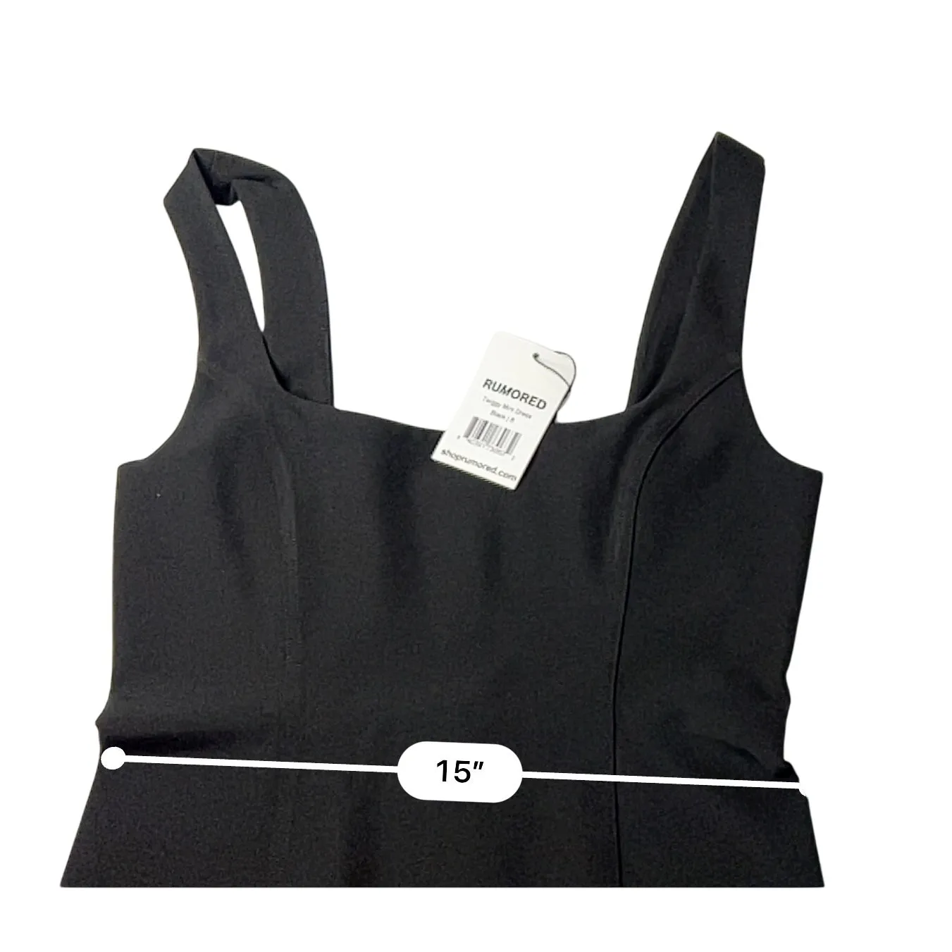 Rumored Twiggy Mini Dress 8 Black Party LBD‎ Clubwear Cocktail Old Money - Image 3