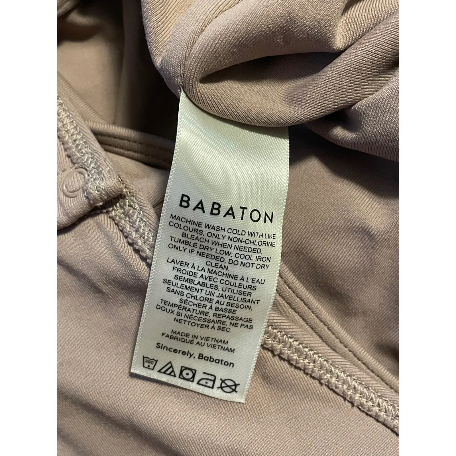 Babaton Square Neck Short Sleeve Bodysuit Taupe XL - Image 6