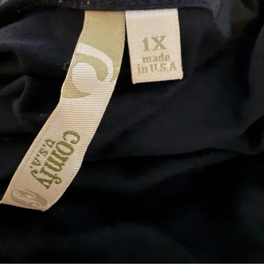 Comfy USA colorblock panel maxi dress plus size 1X black taupe modal soft - Image 7