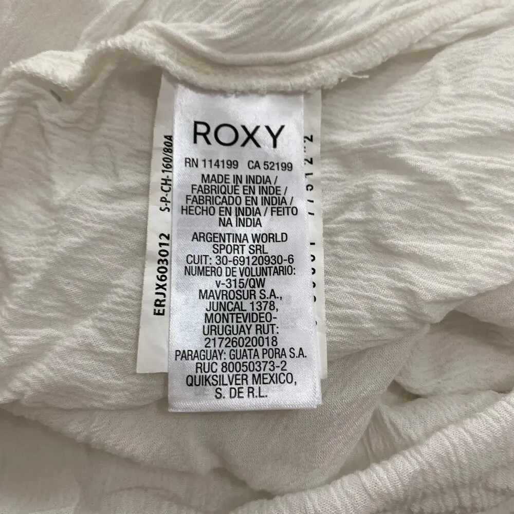 Roxy strappy white sun dress / swim cover-up size S - Image 10