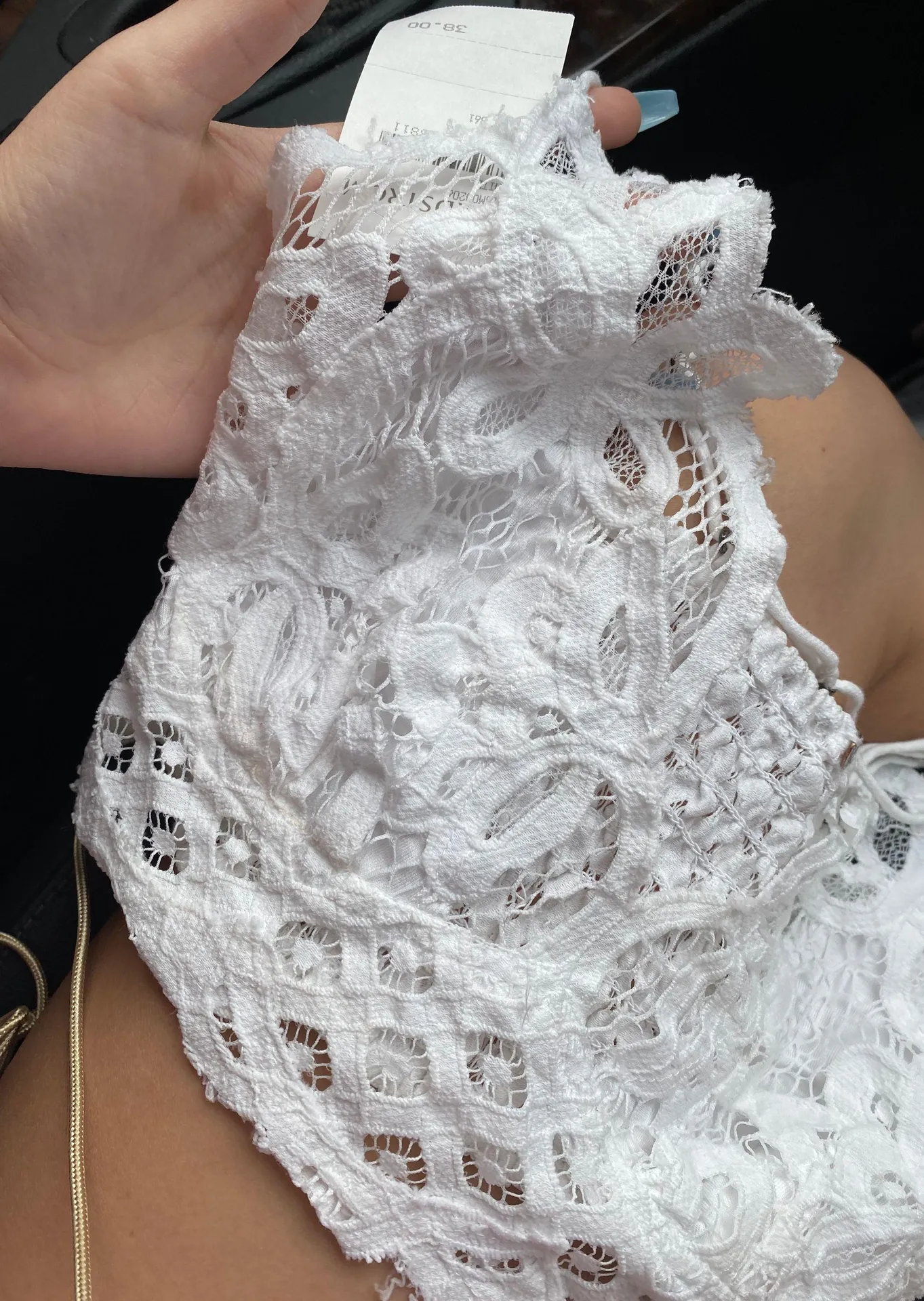 Nordstrom Rack White Bralet - Image 2