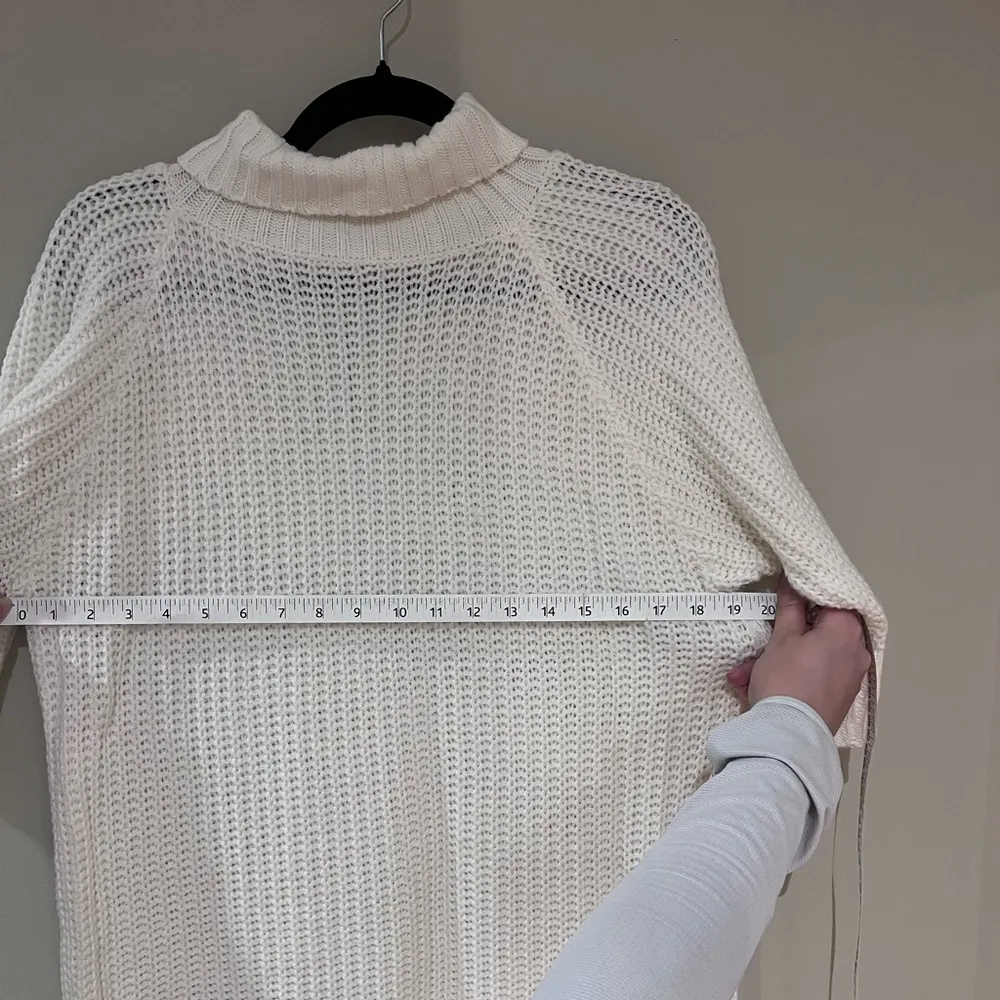 Cream Turtleneck Sweater Dress - Image 5