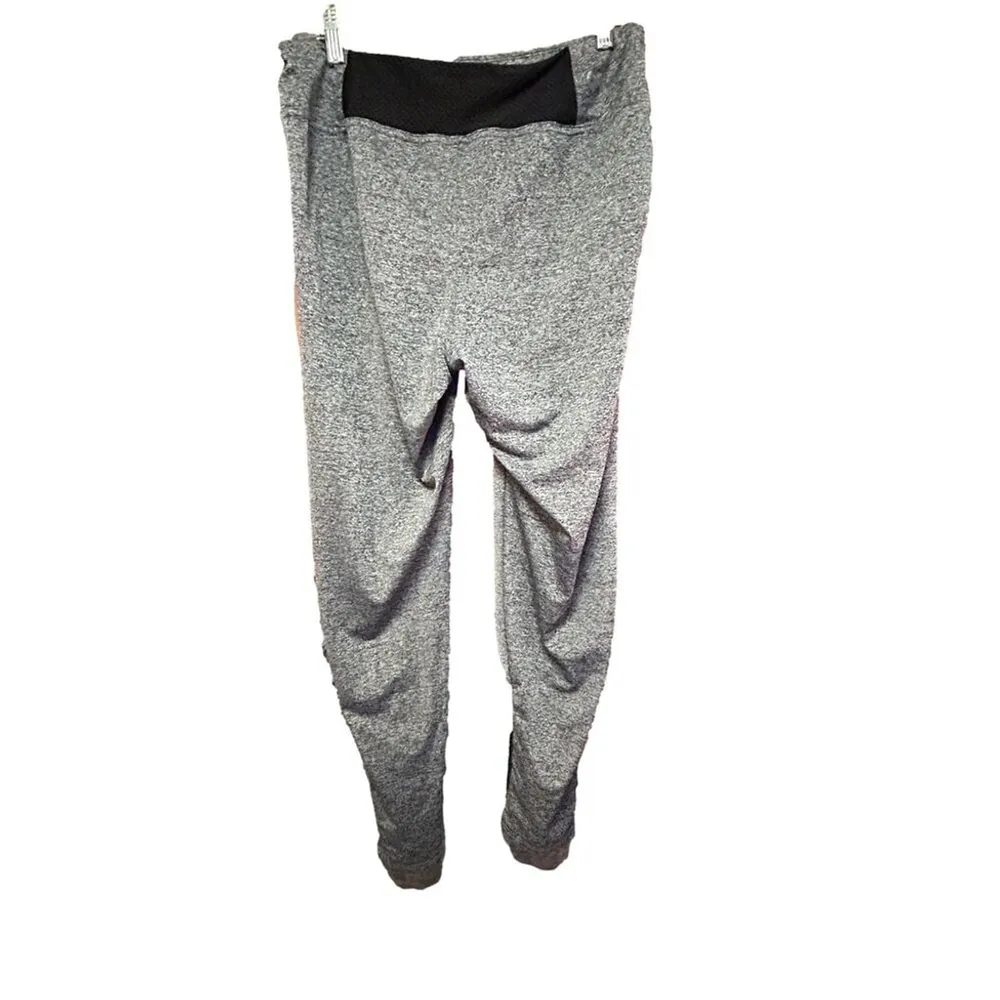 None Champion Gray Athletic Leggings Black Mesh Inserts S - Image 3