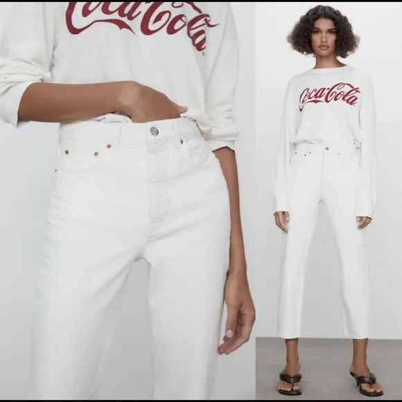 Zara the Bliss straight off-white jeans - Image 3