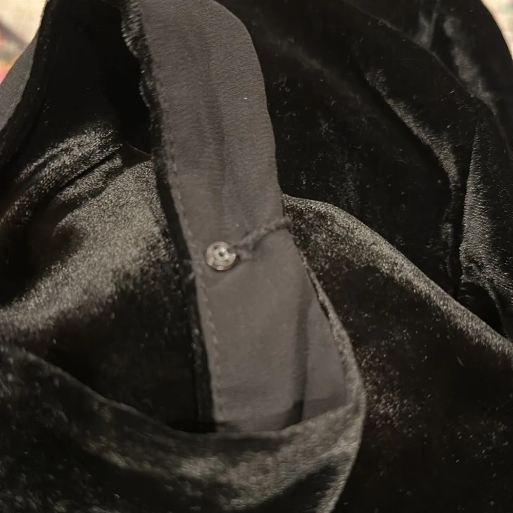 JCREW BLACK VELVET SPECIAL OCCASION BOXY LINED TANK TOP 4 - Image 4