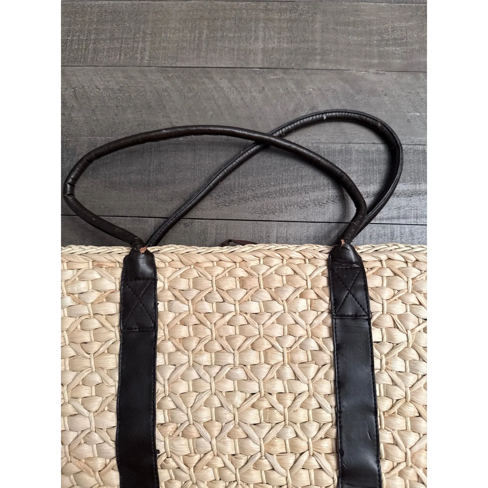 H&M Straw Small Tote Shoulder Bag - Image 6