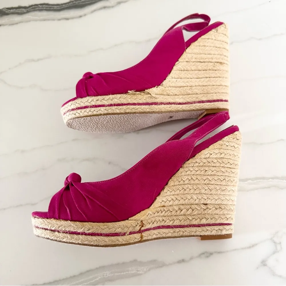 White House Black Market Lola Pomegranate Espadrille Sandals Sz 9 - Image 10