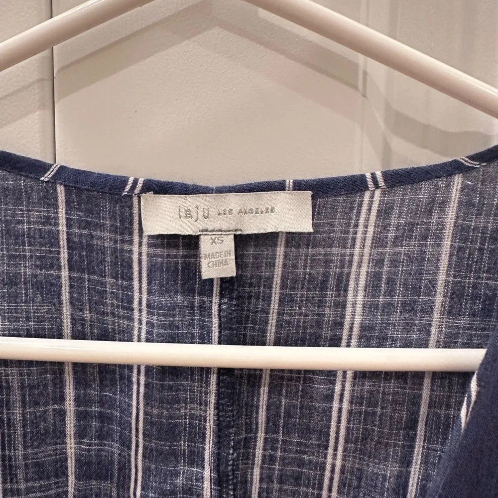 Lake Los Angeles Striped Romper Blue Size XS - Image 3