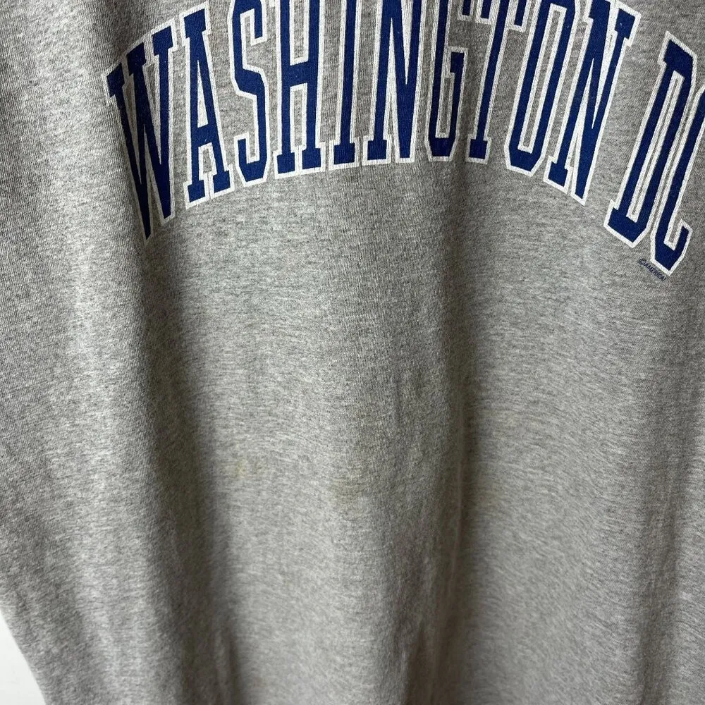 Washington DC T Shirt Vintage Y2K Gray Large L Graphic Tee - Image 13